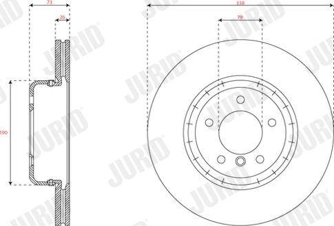 Jurid 563082JVC-1 - Тормозной диск unicars.by