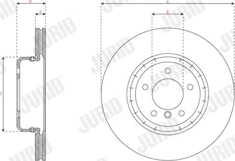 Jurid 563082JVC-1 - Тормозной диск unicars.by