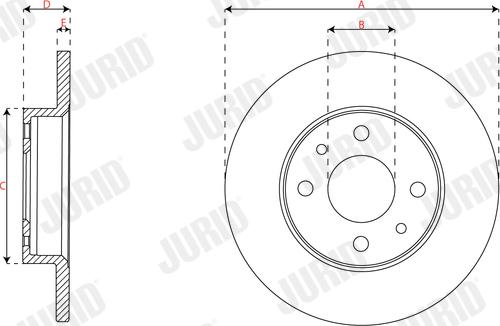 Jurid 563350JC - Тормозной диск unicars.by