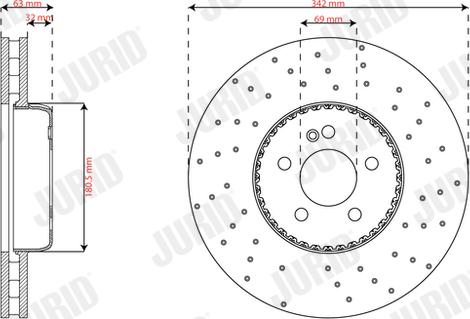 Jurid 563704JVC-1 - Тормозной диск unicars.by