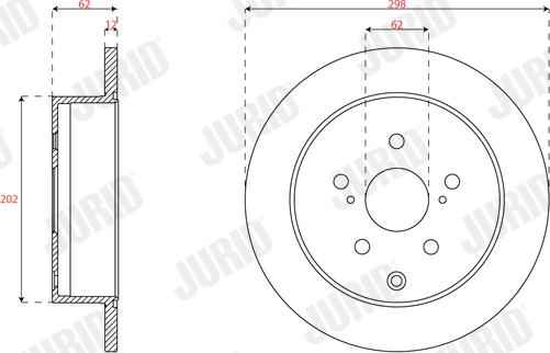 Jurid 563727JC - Тормозной диск unicars.by