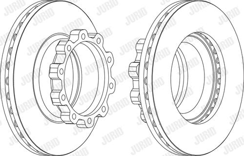 Jurid 567500J - Тормозной диск unicars.by