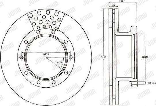 Jurid 567800J - Тормозной диск unicars.by