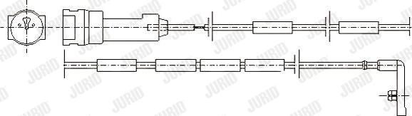 Jurid 581346 - Сигнализатор, износ тормозных колодок unicars.by