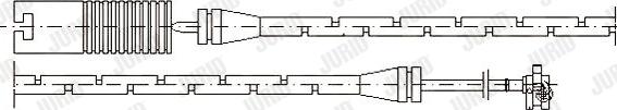 Jurid 581382 - Сигнализатор, износ тормозных колодок unicars.by
