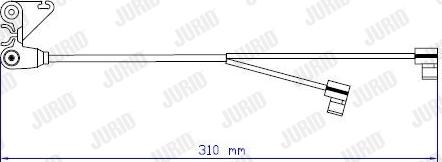 Jurid 587060 - Сигнализатор, износ тормозных колодок unicars.by