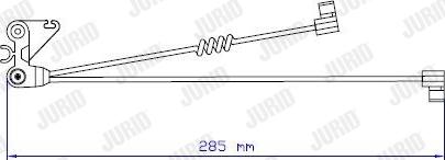 Jurid 587028 - Сигнализатор, износ тормозных колодок unicars.by