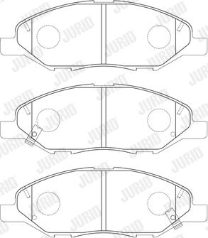 Jurid 574049J - Тормозные колодки, дисковые, комплект unicars.by