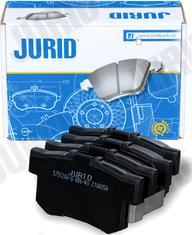 Jurid 575120J-D - Тормозные колодки, дисковые, комплект unicars.by