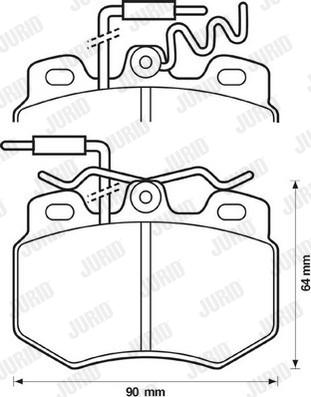 Jurid 571320D - Тормозные колодки, дисковые, комплект unicars.by