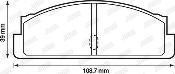 Jurid 571226J - Тормозные колодки, дисковые, комплект unicars.by