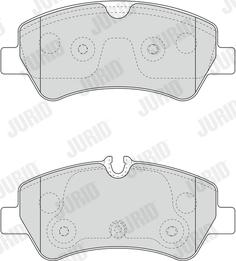 Jurid 573434J - Тормозные колодки, дисковые, комплект unicars.by