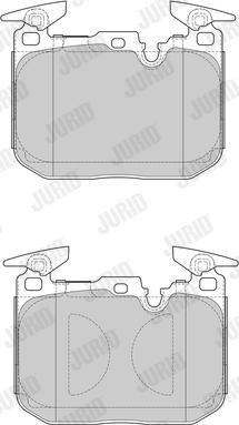 Jurid 573602J - Тормозные колодки, дисковые, комплект unicars.by