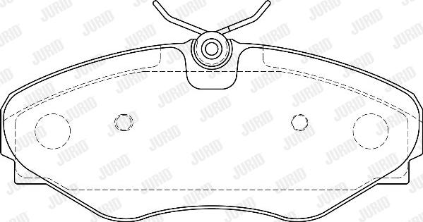 Jurid 573099J - Тормозные колодки, дисковые, комплект unicars.by