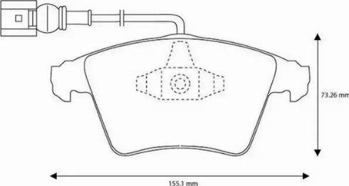 Jurid 573159J-AS - Тормозные колодки, дисковые, комплект unicars.by