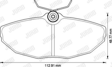 Jurid 573256J - Тормозные колодки, дисковые, комплект unicars.by