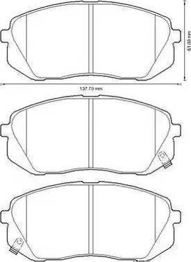 Magneti Marelli 363700201660 - Тормозные колодки, дисковые, комплект unicars.by