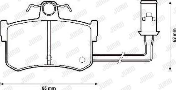 Jurid 572124J - Тормозные колодки, дисковые, комплект unicars.by