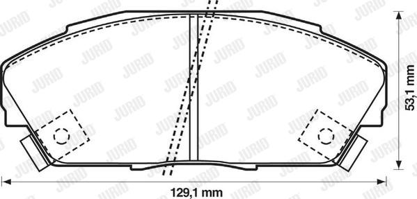 Jurid 572309J - Тормозные колодки, дисковые, комплект unicars.by