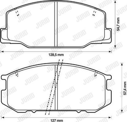 Jurid 572305J - Тормозные колодки, дисковые, комплект unicars.by