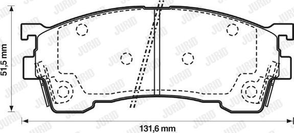 Jurid 572325J - Тормозные колодки, дисковые, комплект unicars.by