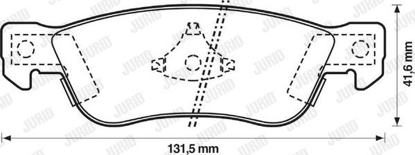 Jurid 572322J - Тормозные колодки, дисковые, комплект unicars.by