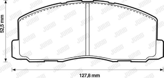 Jurid 572295J - Тормозные колодки, дисковые, комплект unicars.by