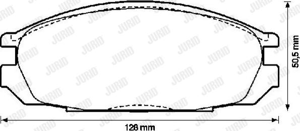 Jurid 572290J - Тормозные колодки, дисковые, комплект unicars.by