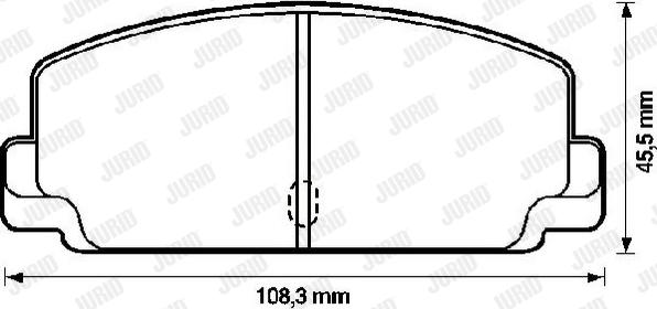 Jurid 572204J - Тормозные колодки, дисковые, комплект unicars.by