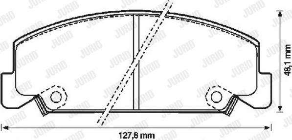 Jurid 572284J - Тормозные колодки, дисковые, комплект unicars.by