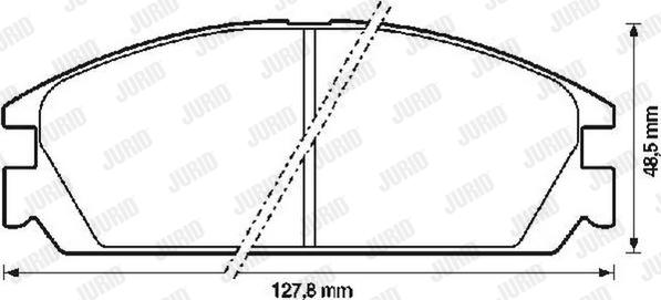 Jurid 572287J - Тормозные колодки, дисковые, комплект unicars.by