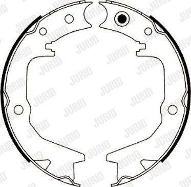 Jurid 362435J - Комплект тормозных колодок, барабанные unicars.by