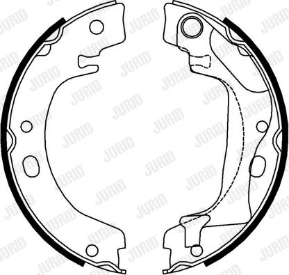 Jurid 362631J - Комплект тормозов, ручник, парковка unicars.by