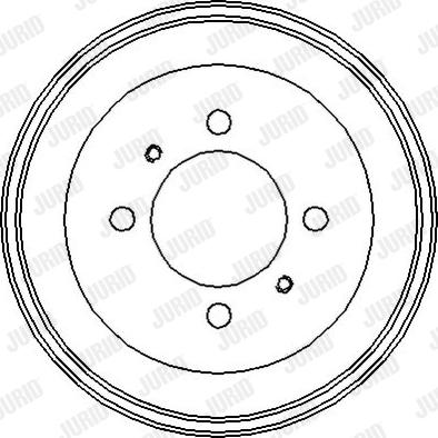 Jurid 329042J - Тормозной барабан unicars.by