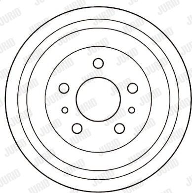 Jurid 329223J - Тормозной барабан unicars.by