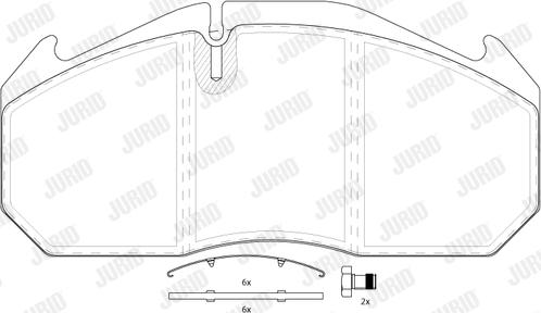 Jurid 2903005390 - Тормозные колодки, дисковые, комплект unicars.by