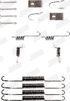 Jurid 771093J - Комплектующие, барабанный тормозной механизм unicars.by