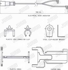 Jurid FAI172 - Сигнализатор, износ тормозных колодок unicars.by
