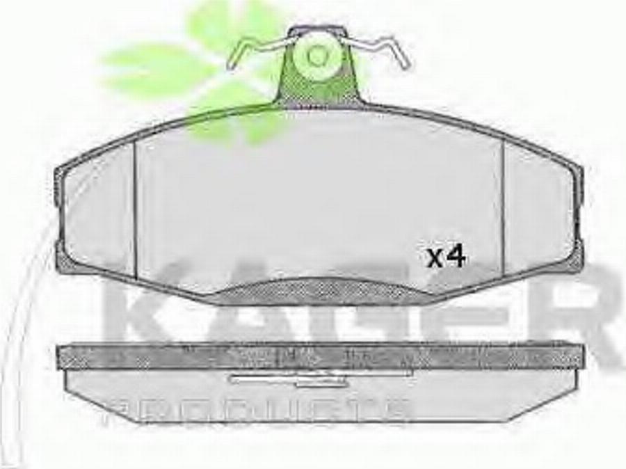 Kager 35-0390 - Тормозные колодки, дисковые, комплект unicars.by