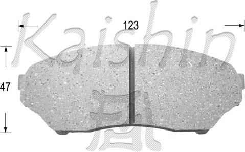 Kaishin FK6089 - Тормозные колодки, дисковые, комплект unicars.by