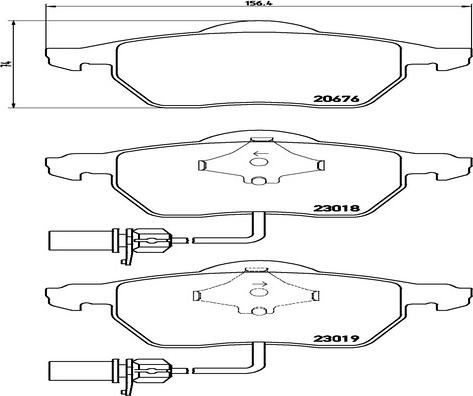 Kaishin FK20051 - Тормозные колодки, дисковые, комплект unicars.by