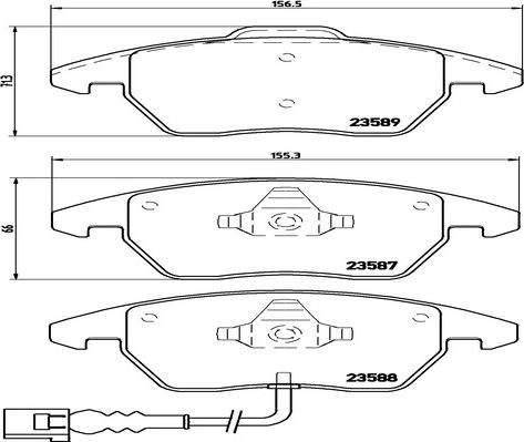 Kaishin FK20015 - Тормозные колодки, дисковые, комплект unicars.by