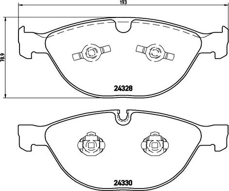 INTERBRAKE PD3575 - Тормозные колодки, дисковые, комплект unicars.by