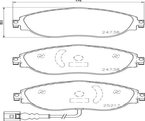 Kaishin FK20303 - Тормозные колодки, дисковые, комплект unicars.by