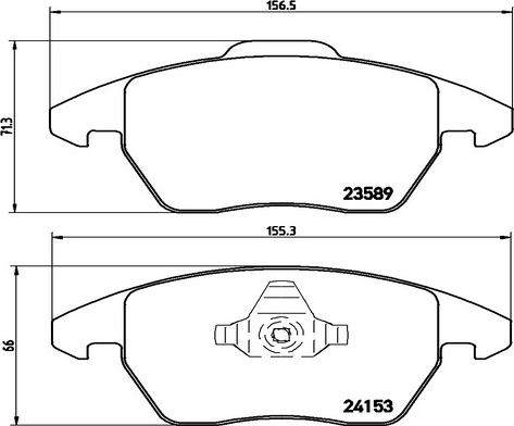 HELLA 530032793 - Тормозные колодки, дисковые, комплект unicars.by