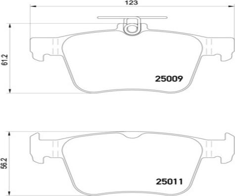 Kaishin FK20258 - Тормозные колодки, дисковые, комплект unicars.by