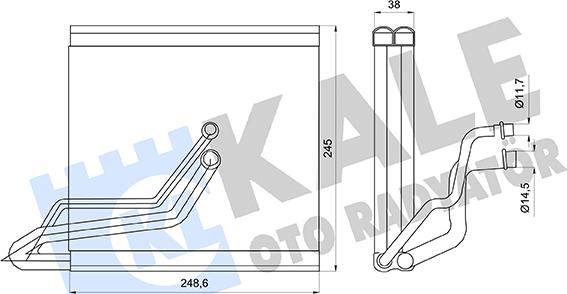 KALE OTO RADYATÖR 416960 - Испаритель, кондиционер unicars.by