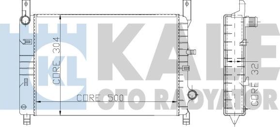 KALE OTO RADYATÖR 145900 - Радиатор, охлаждение двигателя unicars.by