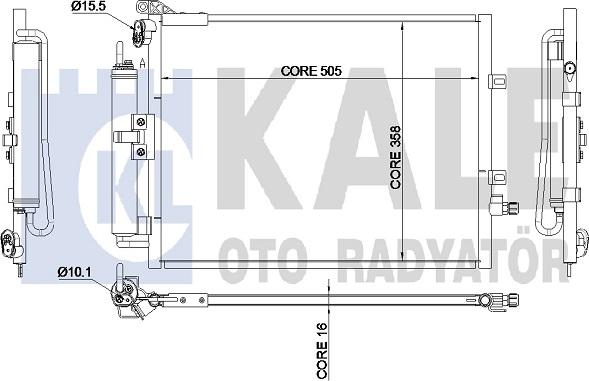 KALE OTO RADYATÖR 345310 - Конденсатор кондиционера unicars.by