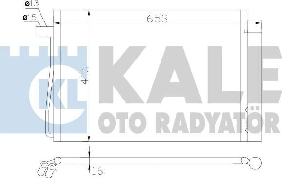 KALE OTO RADYATÖR 343060 - Конденсатор кондиционера unicars.by